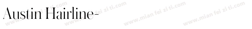 Austin Hairline字体转换